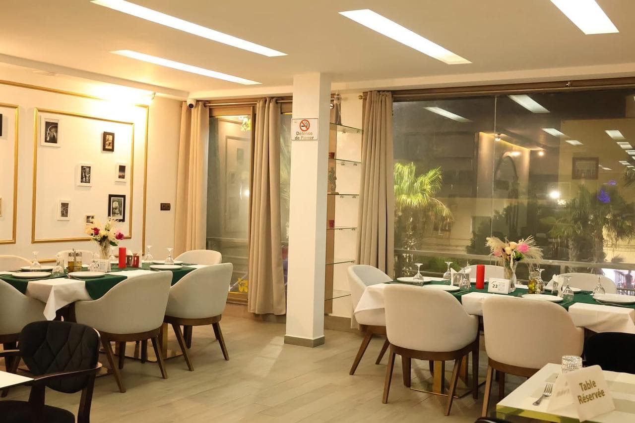 Salle du restaurant Palm d'Or Dakhla